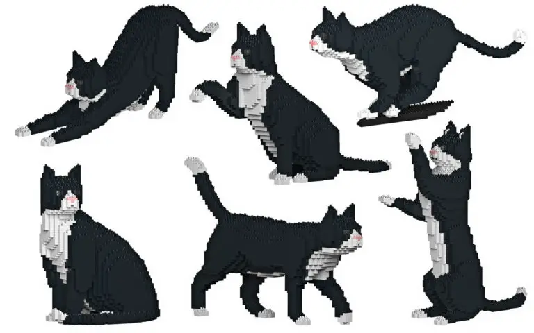 Tuxedo Cat Lego Kits The Purrington Post