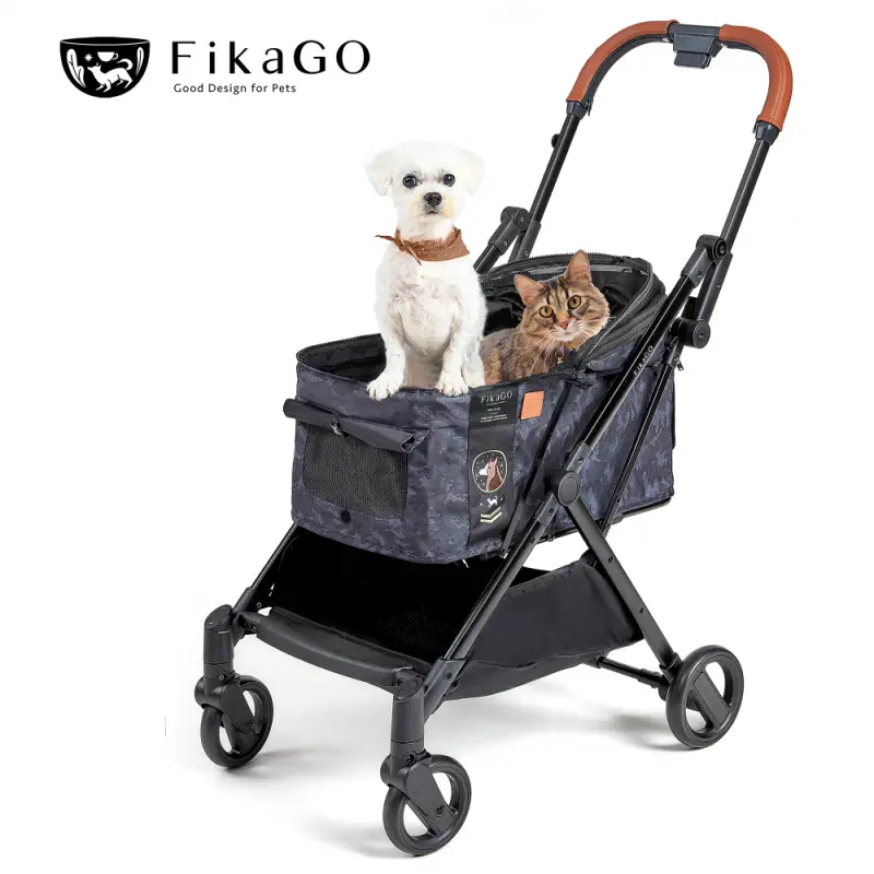 Large Dog Strollers for Large Dogs Luxury Dog Pram Stroller Breathable Pet  Pushchair Travel Carrier 4 Wheel Pet Strollers Cart Great